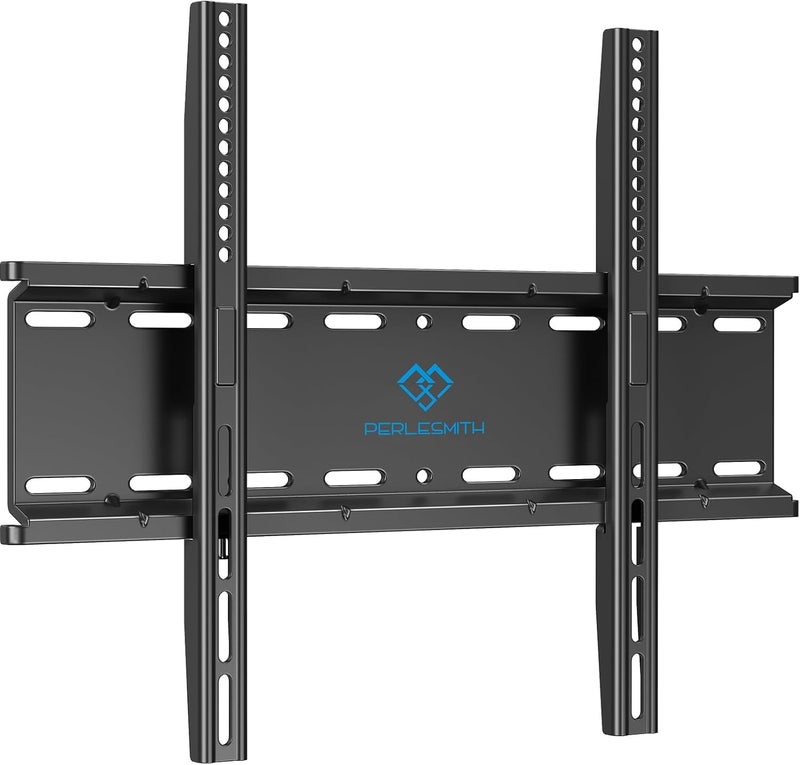 PERLESMITH Fixed TV Wall Mount Bracket, Low Profile Design for Most 26-60 inch LED LCD OLED-4K Flat Screen TVs up to 115lb, Ultra Slim Fixed TV Mount with Max VESA 400x400mm Fits 16 inch Wood Stud - Image 1